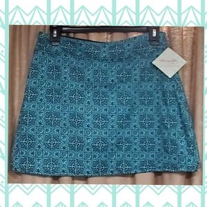 Tranquility aqua skort skirt w/shorts nwt SM
